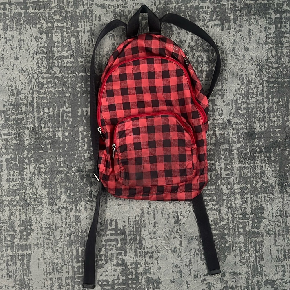 Packable Backpack With Gingham Print Coach - image 1